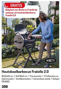Houtskoolbarbecue fratello 2.0