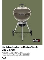 Promoties Houtskoolbarbecue master-touch gbs c-5750 - Weber - Geldig van 17/02/2024 tot 31/08/2024 bij Oh'Green