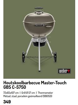 Houtskoolbarbecue master-touch gbs c-5750