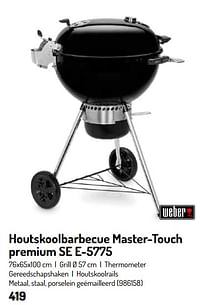Houtskoolbarbecue master-touch premium se e-5775-Weber