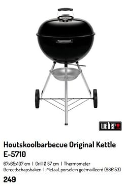 Houtskoolbarbecue original kettle e-5710