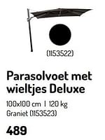 Promoties Parasolvoet met wieltjes deluxe - Huismerk - Oh'Green - Geldig van 17/02/2024 tot 31/08/2024 bij Oh'Green
