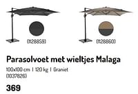 Parasolvoet met wieltjes malaga-Huismerk - Oh