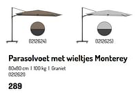 Parasolvoet met wieltjes monterey-Huismerk - Oh