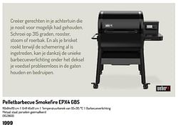 Pelletbarbecue smokefire epx4 gbs