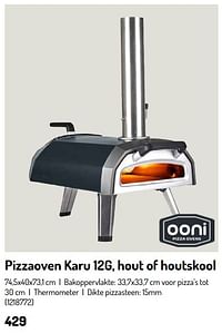 Pizzaoven karu 12g, hout of houtskool-Ooni Pizza Ovens