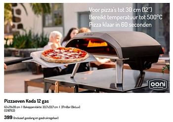 Promoties Pizzaoven koda 12 gas - Ooni Pizza Ovens - Geldig van 17/02/2024 tot 31/08/2024 bij Oh'Green