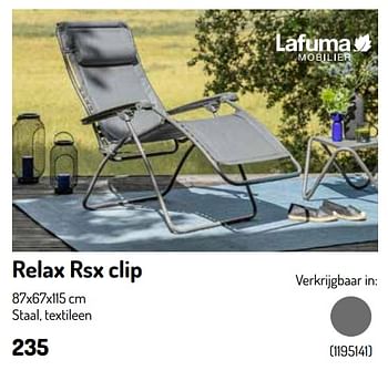 Promoties Relax rsx clip - Lafuma - Geldig van 17/02/2024 tot 31/08/2024 bij Oh'Green