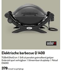 Weber elektrische barbecue q 1400-Weber