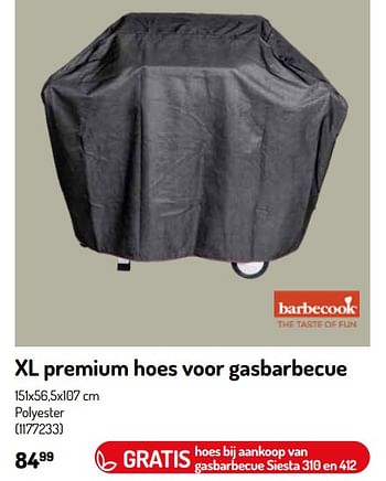 Promotions Xl premium hoes voor gasbarbecue - Barbecook - Valide de 17/02/2024 à 31/08/2024 chez Oh'Green