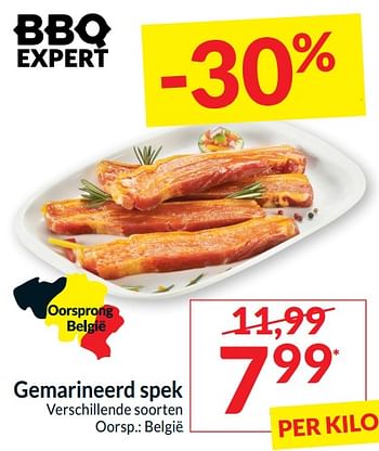 Promoties Gemarineerd spek - Huismerk - Intermarche - Geldig van 26/03/2024 tot 01/04/2024 bij Intermarche