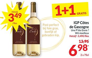 Promoties Igp côtes de gascogne - Witte wijnen - Geldig van 26/03/2024 tot 01/04/2024 bij Intermarche