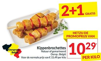 Promoties Kippenbrochettes - Huismerk - Intermarche - Geldig van 26/03/2024 tot 01/04/2024 bij Intermarche