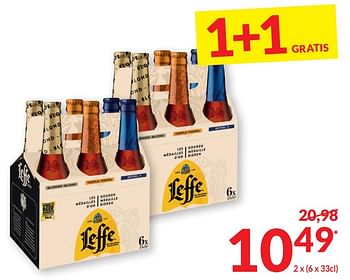 Promotions Leffe 1+1 gratis - Leffe - Valide de 26/03/2024 à 01/04/2024 chez Intermarche
