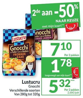 Promotions Lustucru gnocchi - Lustucru - Valide de 26/03/2024 à 01/04/2024 chez Intermarche