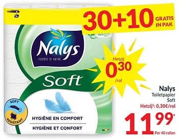 Promotions Nalys toiletpapier soft - Nalys - Valide de 26/03/2024 à 01/04/2024 chez Intermarche