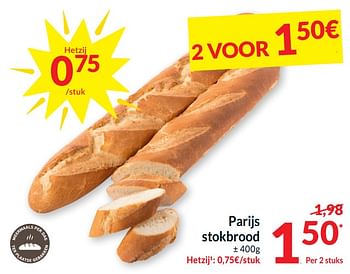 Promotions Parijs stokbrood - Produit maison - Intermarche - Valide de 26/03/2024 à 01/04/2024 chez Intermarche
