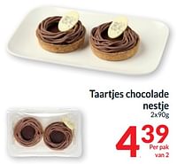 Taartjes chocolade nestje-Huismerk - Intermarche