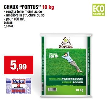 Promotions Chaux fortus - Fortus - Valide de 20/03/2024 à 31/03/2024 chez Hubo