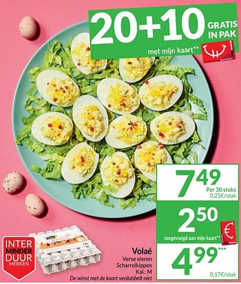 Promotions Volaé verse eieren scharrelkippen - Volae - Valide de 26/03/2024 à 01/04/2024 chez Intermarche