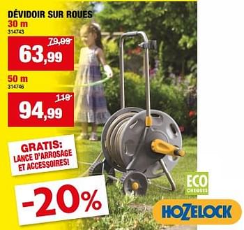 Promoties Dévidoir sur roues - Hozelock - Geldig van 20/03/2024 tot 31/03/2024 bij Hubo