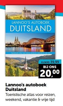 Promoties Lannoo`s autoboek duitsland - Huismerk - Boekenvoordeel - Geldig van 23/03/2024 tot 31/03/2024 bij BoekenVoordeel