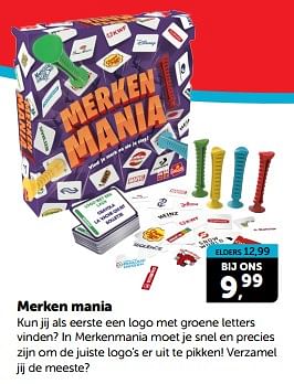 Promotions Merken mania - Goliath - Valide de 23/03/2024 à 31/03/2024 chez BoekenVoordeel