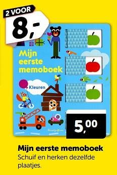 Promoties Mijn eerste memoboek - Huismerk - Boekenvoordeel - Geldig van 23/03/2024 tot 31/03/2024 bij BoekenVoordeel