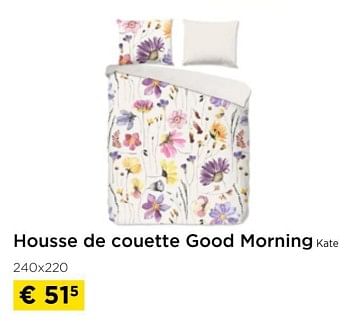 Promotions Housse de couette good morning kate - Produit maison - Molecule - Valide de 01/03/2024 à 31/03/2024 chez Molecule