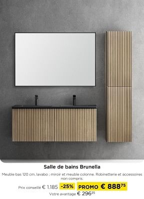 Promotions Salle de bains brunella - Produit maison - Molecule - Valide de 01/03/2024 à 31/03/2024 chez Molecule