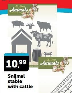 Promotions Snijmal stable with cattle - Produit Maison - Boekenvoordeel - Valide de 23/03/2024 à 31/03/2024 chez BoekenVoordeel