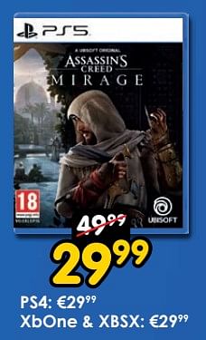 Promotions Assassins creed mirage - Ubisoft - Valide de 16/03/2024 à 14/04/2024 chez ToyChamp
