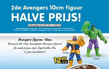 Promotions Avengers figuren - Hasbro - Valide de 16/03/2024 à 14/04/2024 chez ToyChamp