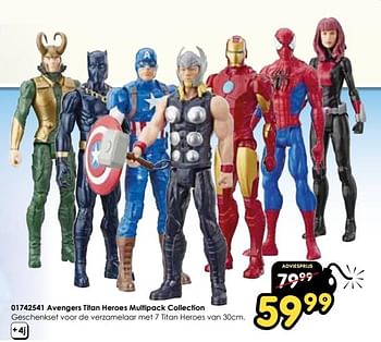 Promoties Avengers titan heroes multipack collection - Hasbro - Geldig van 16/03/2024 tot 14/04/2024 bij ToyChamp