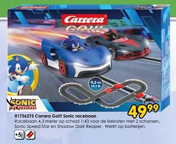 Promoties Carrera go!!! sonic racebaan - Carrera - Geldig van 16/03/2024 tot 14/04/2024 bij ToyChamp