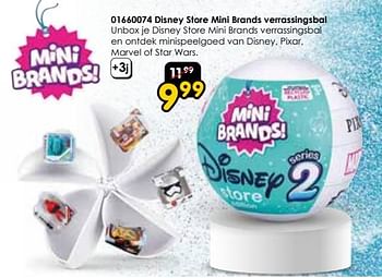 Promotions Disney store mini brands verrassingsbal - Zuru - Valide de 16/03/2024 à 14/04/2024 chez ToyChamp