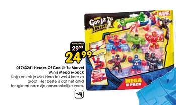 Promotions Heroes of goo jit zu marvel minis mega - Goo Jit Zu - Valide de 16/03/2024 à 14/04/2024 chez ToyChamp