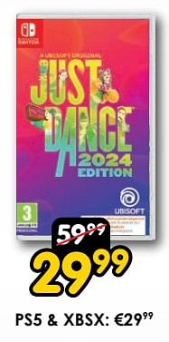 Promotions Just dance 2024 edition - Ubisoft - Valide de 16/03/2024 à 14/04/2024 chez ToyChamp