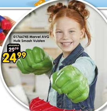 Promotions Marvel avg hulk smash vuisten - Hasbro - Valide de 16/03/2024 à 14/04/2024 chez ToyChamp