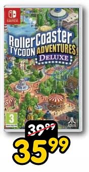 Promoties Roller coaster tycoon adventures deluxe - Atari - Geldig van 16/03/2024 tot 14/04/2024 bij ToyChamp