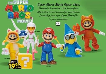 Promoties Super mario movie figuur - Super Mario - Geldig van 16/03/2024 tot 14/04/2024 bij ToyChamp