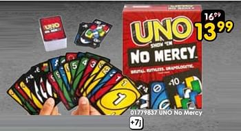 Promotions Uno no mercy - Mattel - Valide de 16/03/2024 à 14/04/2024 chez ToyChamp