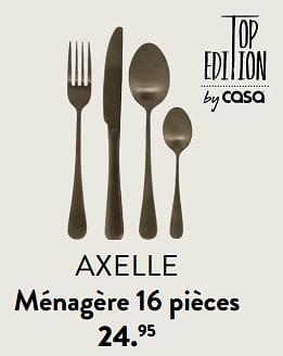 Promotions Axelle ménagère 16 pièces - Produit maison - Casa - Valide de 07/03/2024 à 27/03/2024 chez Casa