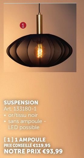 Promotions Suspension 1 ampoule - Produit maison - Zelfbouwmarkt - Valide de 26/03/2024 à 01/04/2024 chez Zelfbouwmarkt