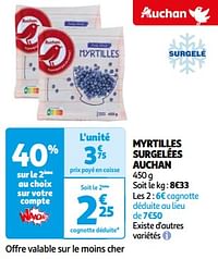 Myrtilles surgelées auchan-Huismerk - Auchan