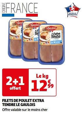 Promoties Filets de poulet extra tendre le gaulois - Le Gaulois - Geldig van 26/03/2024 tot 01/04/2024 bij Auchan