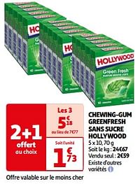 Chewing-gum greenfresh sans sucre hollywood-Hollywood