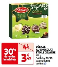 Délices au chocolat étoile delacre-Delacre