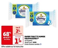 Papier toilette humide fresh kleenex-Kleenex