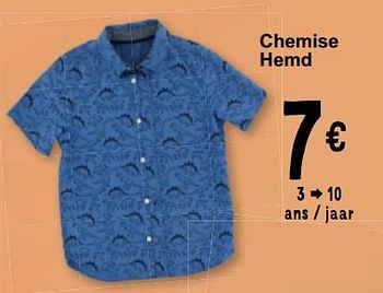 Promoties Chemise hemd - Huismerk - Cora - Geldig van 19/03/2024 tot 30/03/2024 bij Cora
